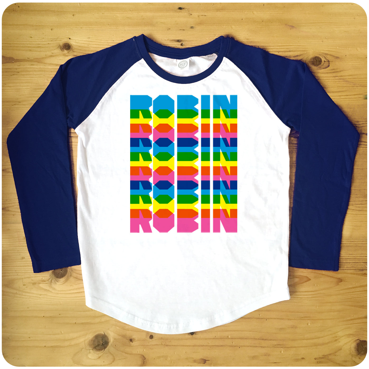 Personalised Colour Overlay Raglan Baseball Women's T-Shirt
