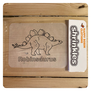 Pack of 5 Personalised Dinosaur shrinkles