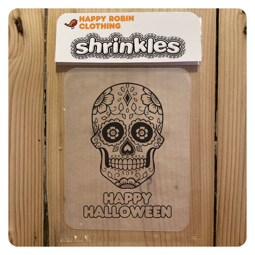 Sugar Skull Halloween shrinkle