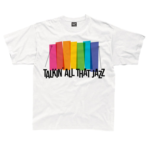 Talkin All That Jazz  White Kids T-Shirt