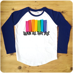 Talking All That Jazz Baseball Raglan Women's T-Shirt