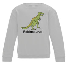 Load image into Gallery viewer, T-Rex Personalised Kids Sweatshirt