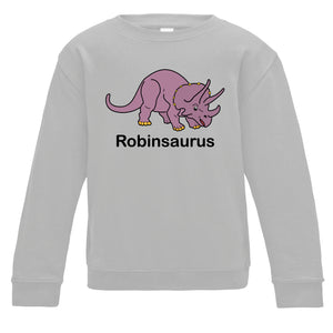 Triceratops Personalised Kids Sweatshirt