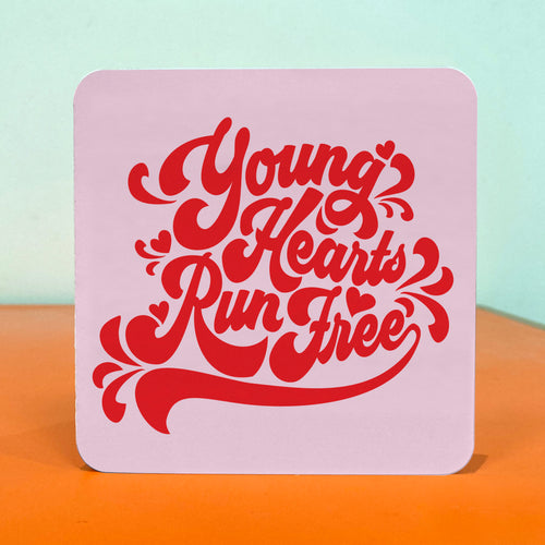 Young Hearts Run Free Greetings Card